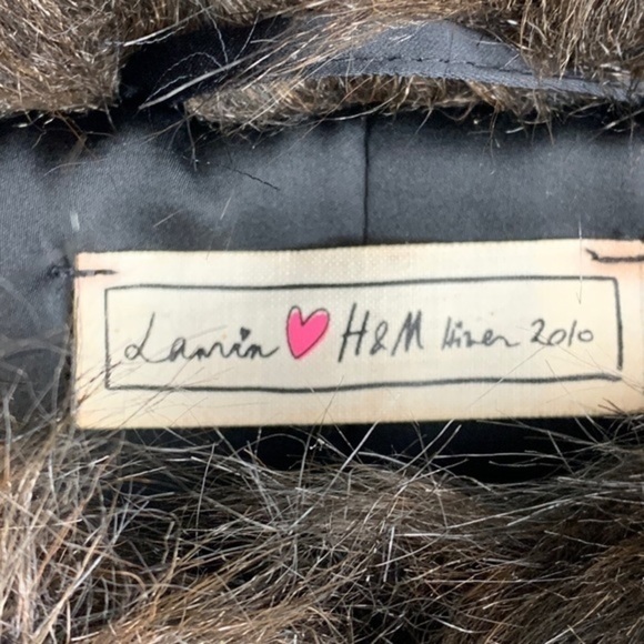 Rare HTF Lanvin X H&M Collaboration Faux Fur Jacket NWOT - Picture 15 of 15